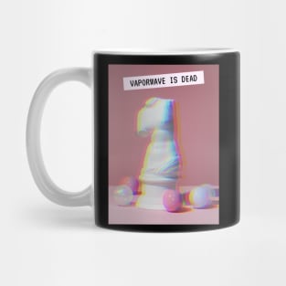 Vapor Dead Statue Aesthetic Glitch Techno Party Mug